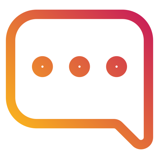 chat Generic gradient outline icono