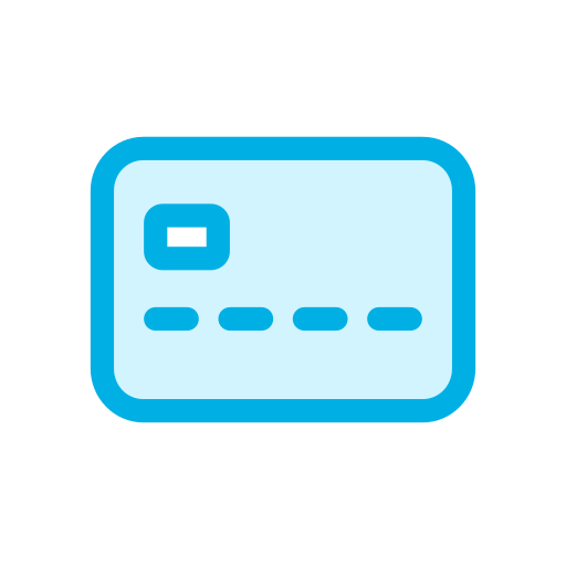 tarjeta de crédito Generic color lineal-color icono