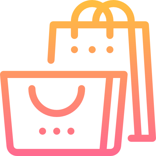 Shopping bags Linector Lineal Gradient icon