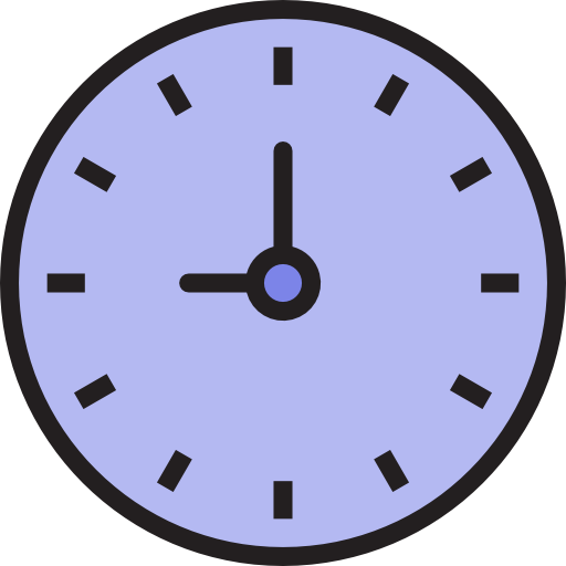 reloj srip Lineal Color icono