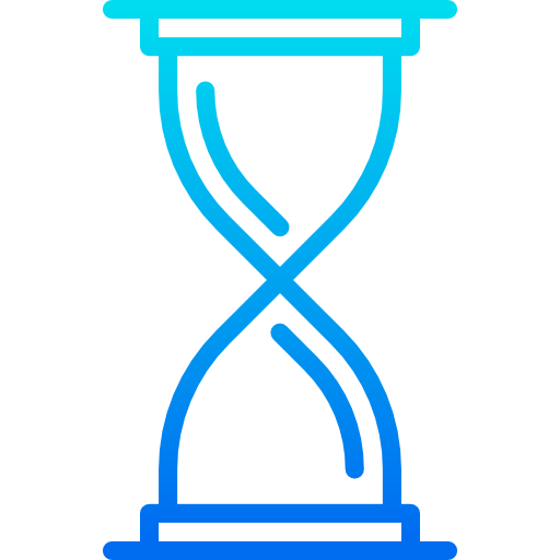 reloj de arena srip Gradient icono