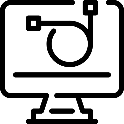 computadora Justicon Lineal icono