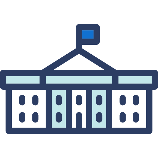 White house Octopocto Lineal Color icon