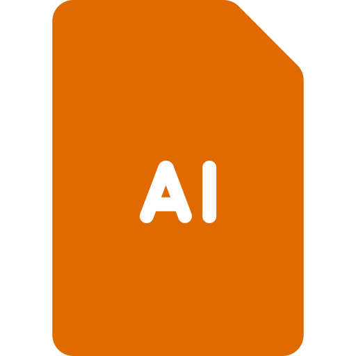 sztuczna inteligencja Generic color fill ikona