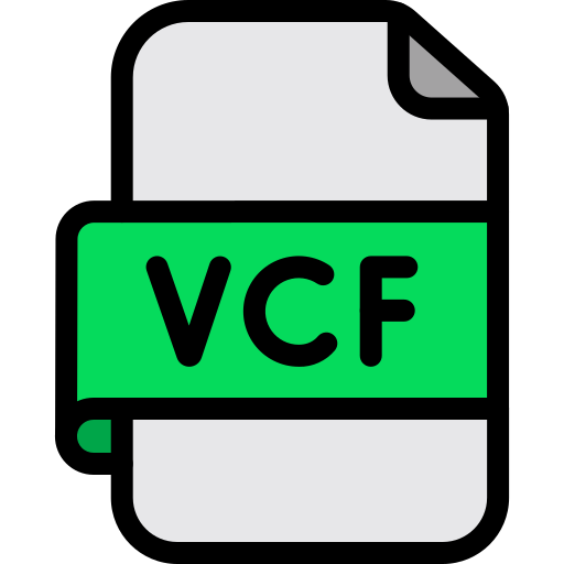 archivo vcf Generic color lineal-color icono