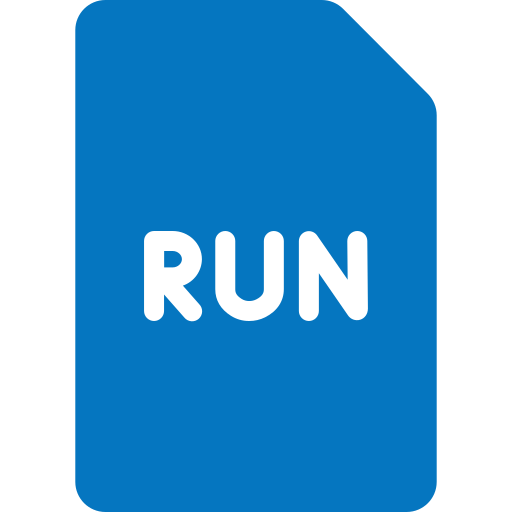 Run Generic color fill icon