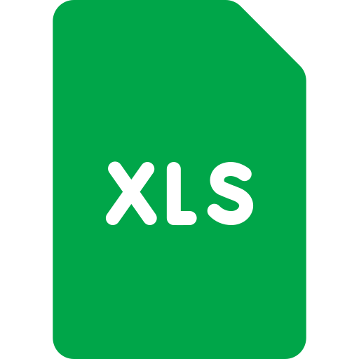 xls-bestand Generic color fill icoon