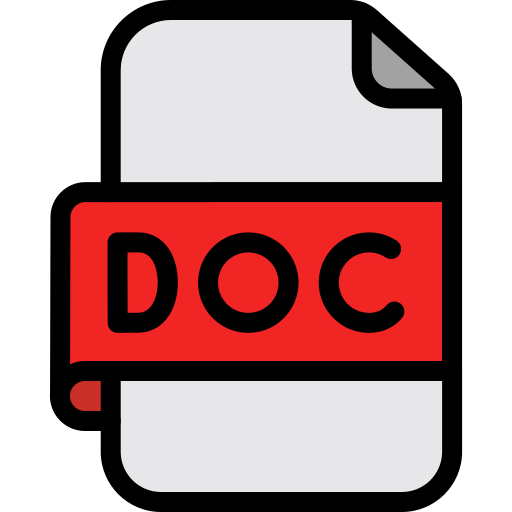 doc 파일 Generic color lineal-color icon