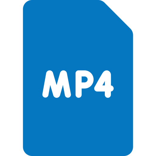 mp4ファイル Generic color fill icon