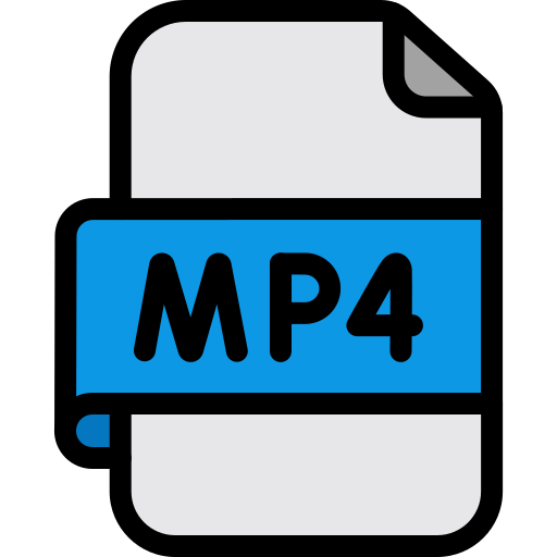 mp4ファイル Generic color lineal-color icon