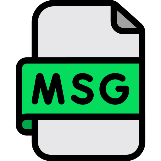 msg 파일 Generic color lineal-color icon