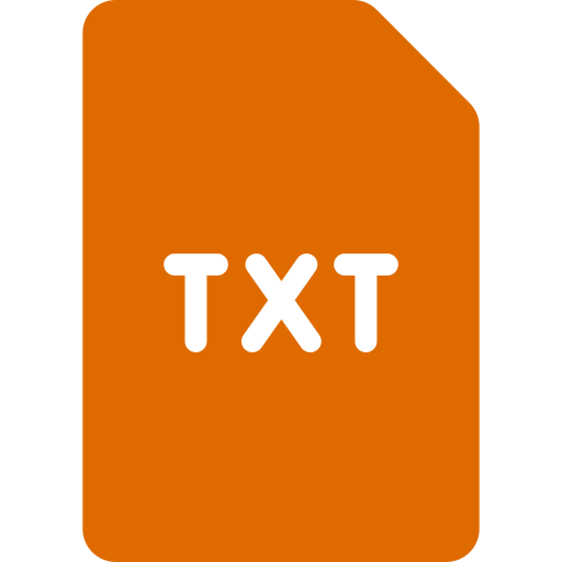 txtファイル Generic color fill icon