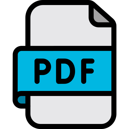 pdf 파일 Generic color lineal-color icon