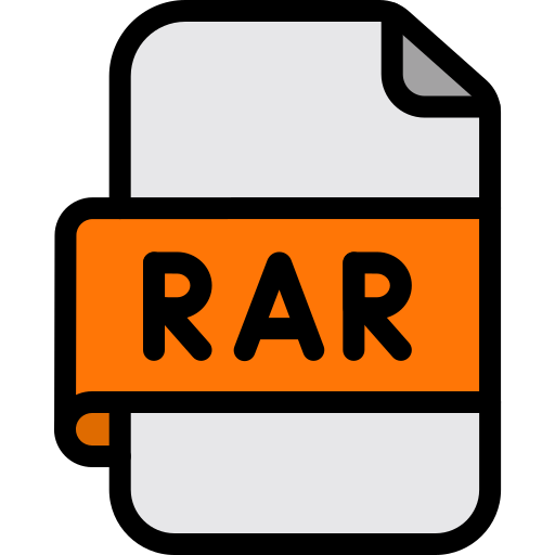RAR file Generic color lineal-color icon