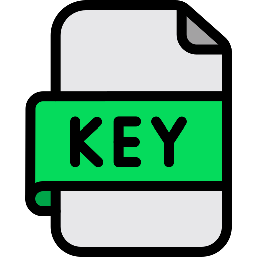 archivo de clave Generic color lineal-color icono
