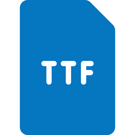 ttf файл Generic color fill иконка