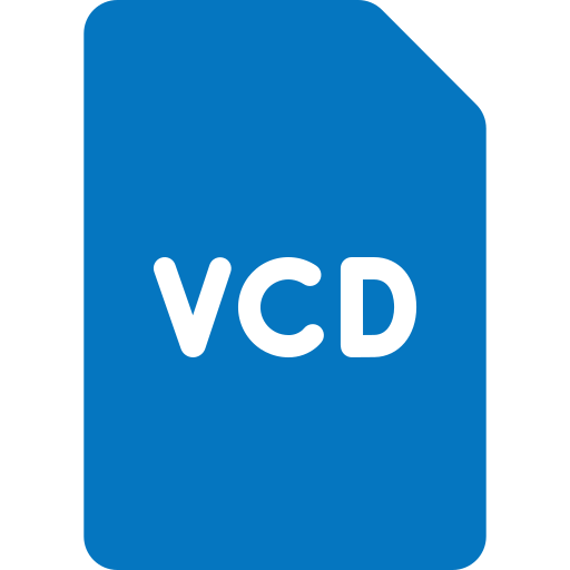 archivo vcd Generic color fill icono