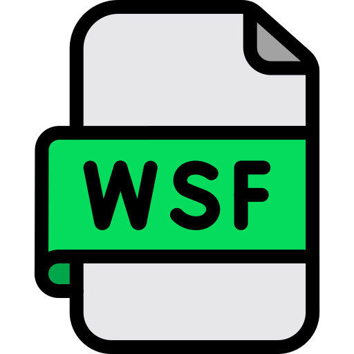 wsf 파일 Generic color lineal-color icon