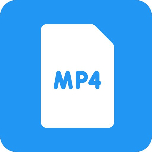 mp4-datei Generic color fill icon