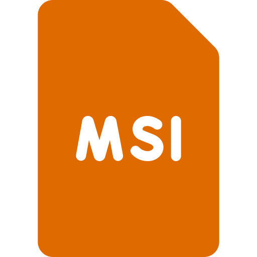 file msi Generic color fill icona