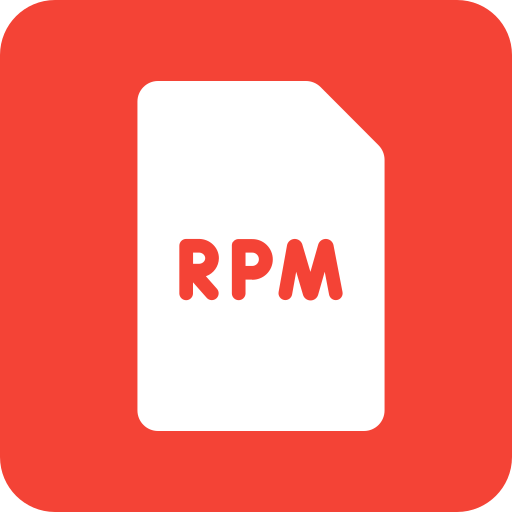 rpm-datei Generic color fill icon