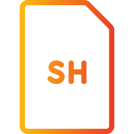 sh Generic gradient outline icono