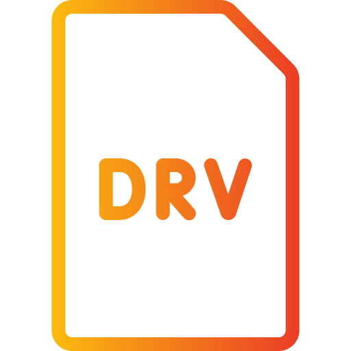 Drv file Generic gradient outline icon