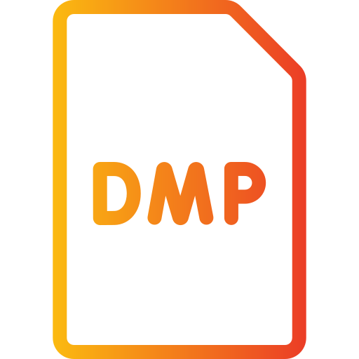 dmp 파일 Generic gradient outline icon