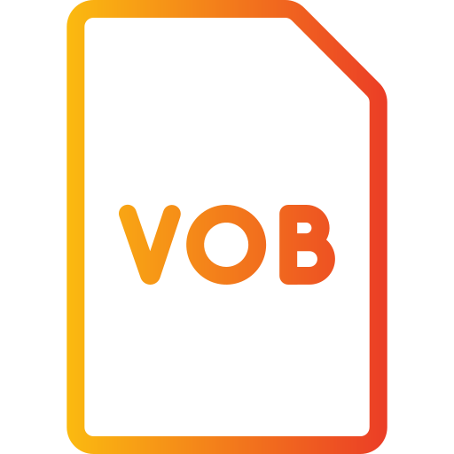 archivo vob Generic gradient outline icono