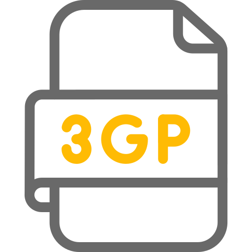 3gpファイル Generic color outline icon