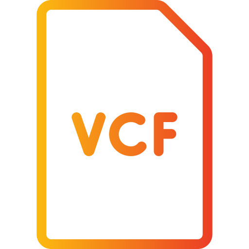 Vcf file Generic gradient outline icon