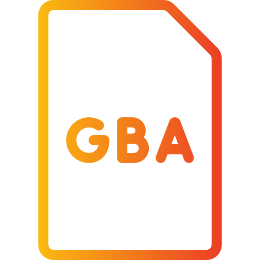 gba Generic gradient outline icona