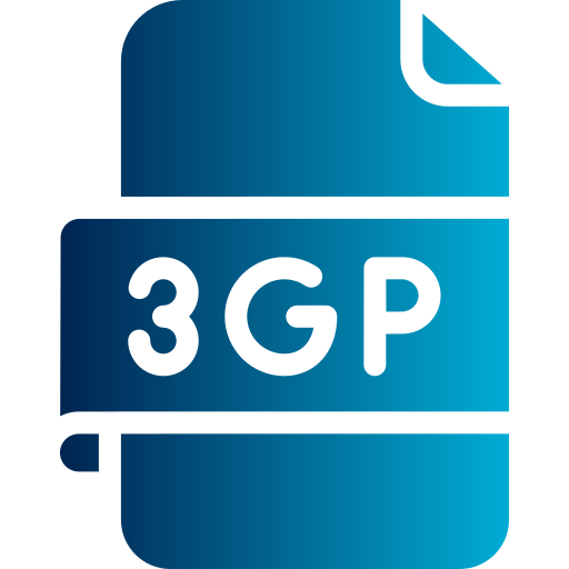 3gp file Generic gradient fill icon