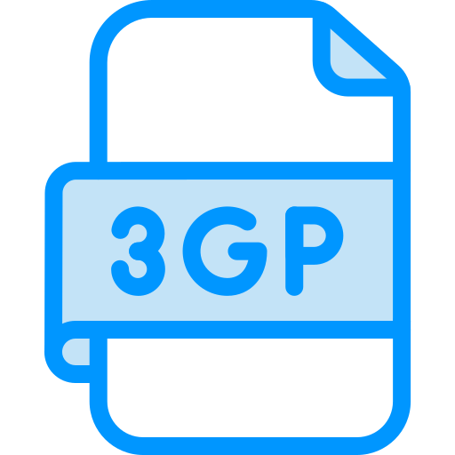 plik 3gp Generic color lineal-color ikona