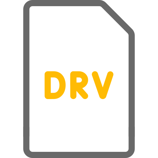 Drv file Generic color outline icon