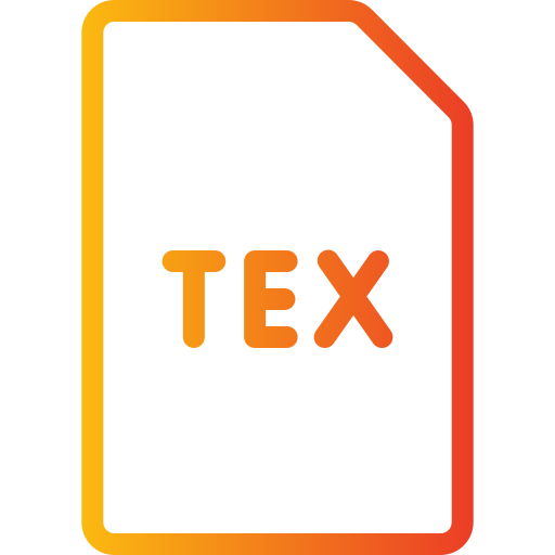 テックスファイル Generic gradient outline icon