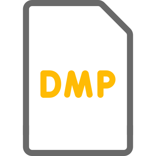 dmp 파일 Generic color outline icon