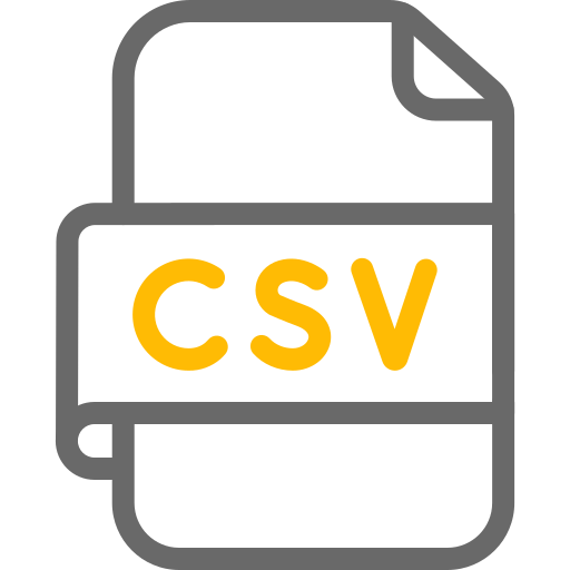 csv Generic color outline icono