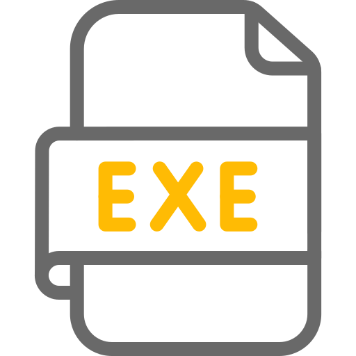exe 파일 Generic color outline icon