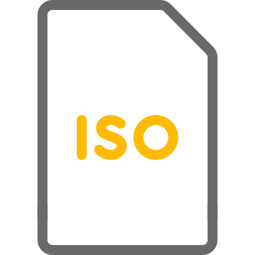 iso 파일 Generic color outline icon