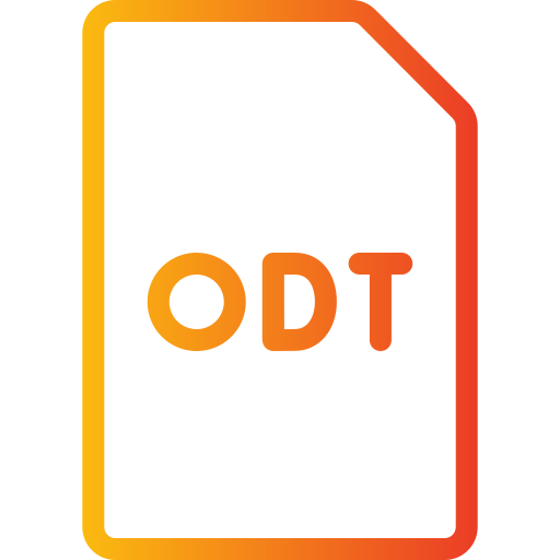 odtファイル Generic gradient outline icon