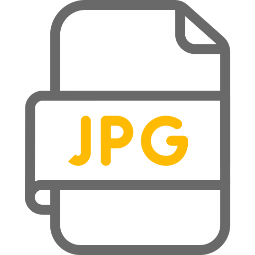 jpg 파일 Generic color outline icon