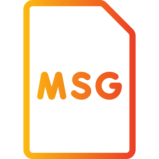 msgファイル Generic gradient outline icon
