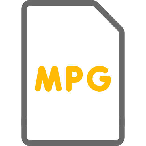 archivo mpg Generic color outline icono