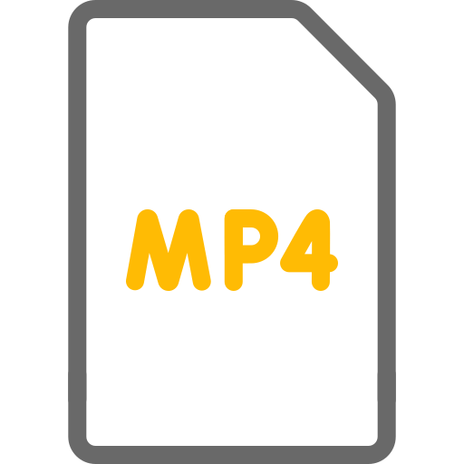 mp4ファイル Generic color outline icon