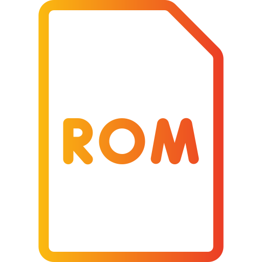 rom-datei Generic gradient outline icon