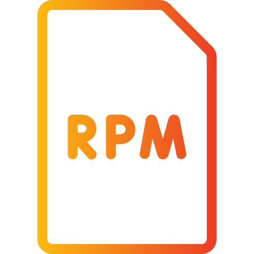 rpmファイル Generic gradient outline icon