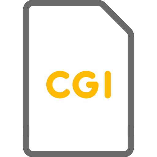 cgiファイル Generic color outline icon