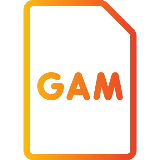 file gam Generic gradient outline icona
