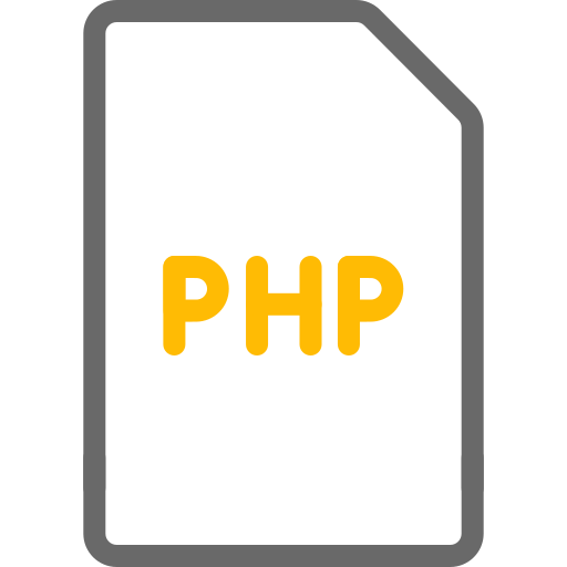 php Generic color outline icono